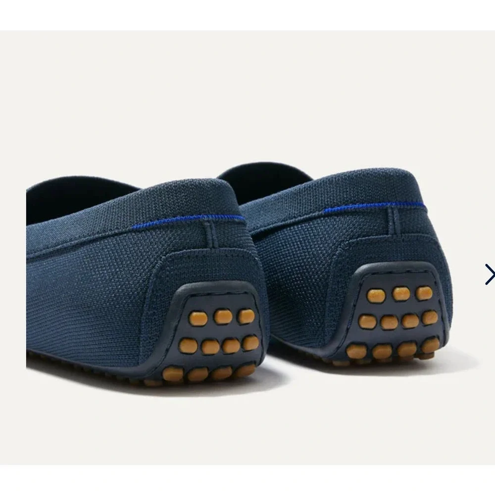 Rothy's The Driving Loafer Slip On Comfortable Navy Blue Size M9.5 NWOB